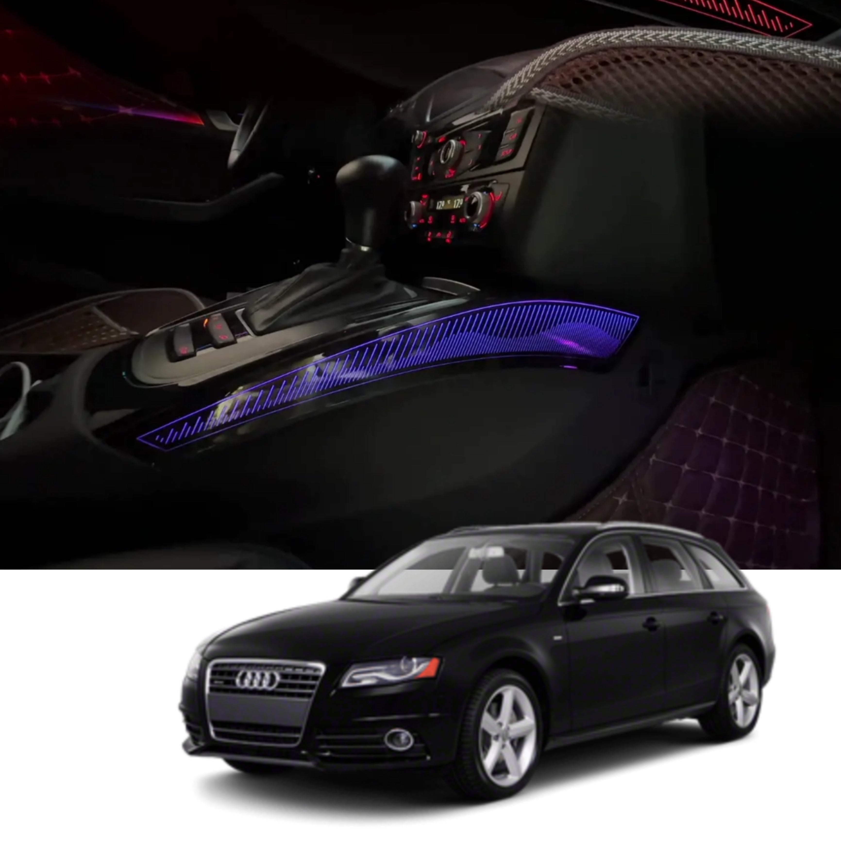 Ambient Light per Audi A4 B8, A5, Q8 (2007-2015), 64 Colori RGB