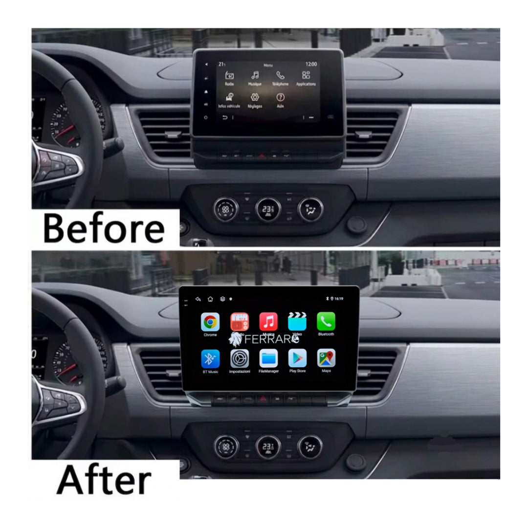 Autoradio per Renault Trafic (2021-2026) 10.1" 2K, Android, Bluetooth, CarPlay, Android Auto, 4/64GB Ram