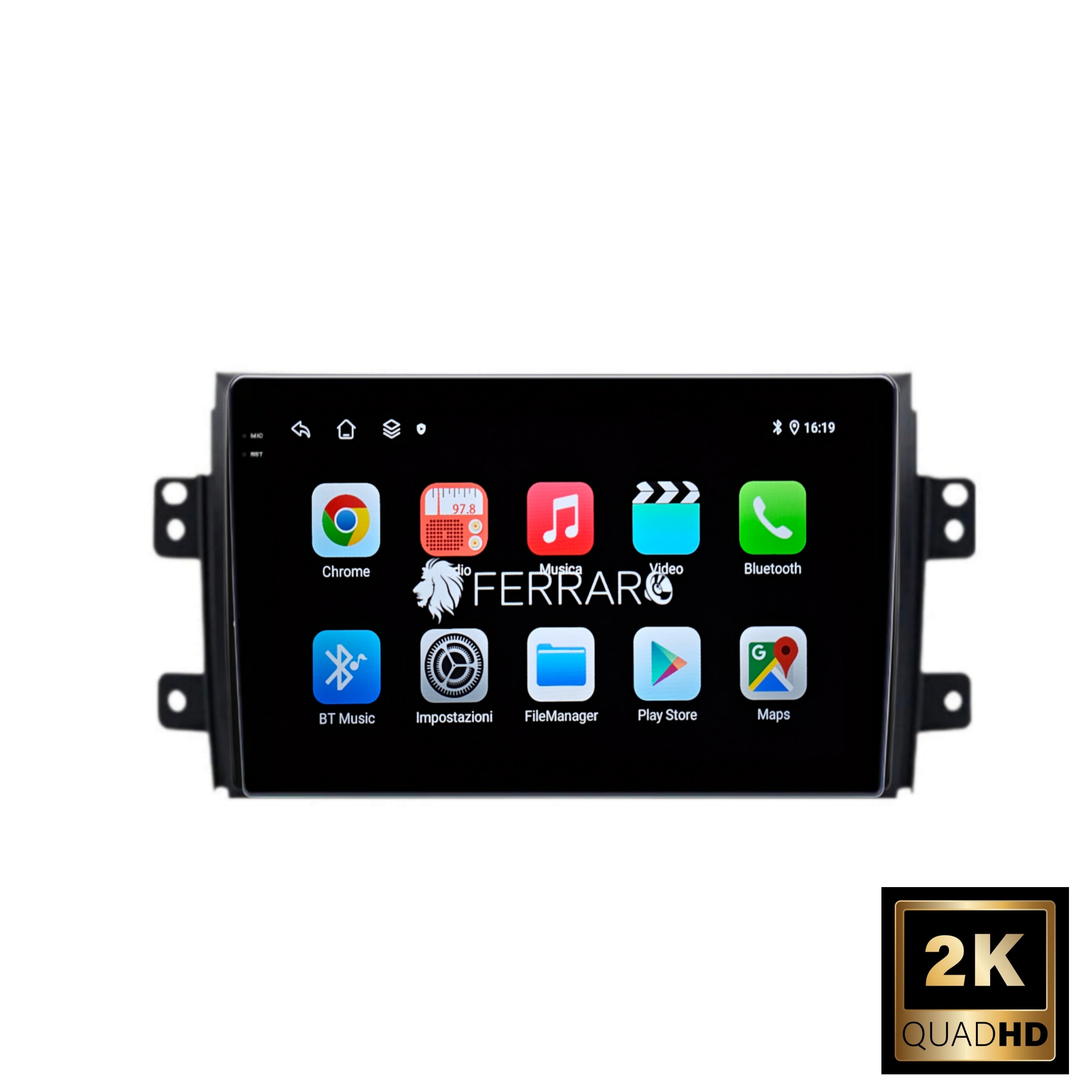 Autoradio per Fiat Sedici | Suzuki SX4 9" 2K | 2005-2014 | Android | Bluetooth | CarPlay | Android Auto | 12/256GB Ram