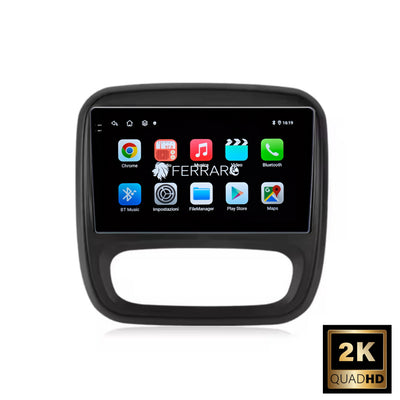 Autoradio per Renault Trafic 3 | NV300 | Talento | Vivaro | Express 9" 2K | Android | Bluetooth | CarPlay | Android Auto | 12/256GB Ram