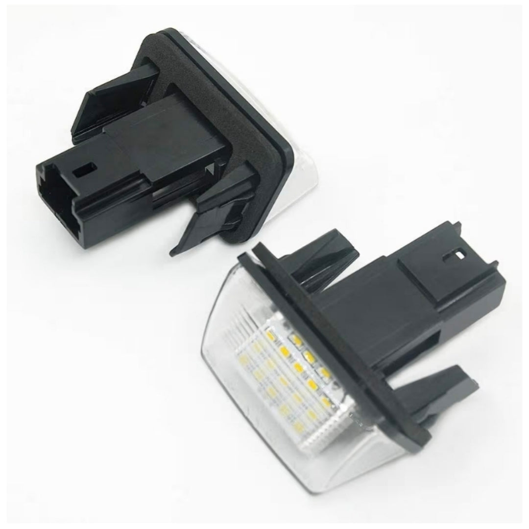 Set Luci Targa a Led per Citroen, Peugeot (Compatibilità in Descrizione), Plug and Play