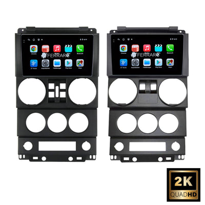 Autoradio per Jeep Wrangler Unlimited 3 JK 9" 2K | 2007-2010 | Android | Bluetooth | CarPlay | Android Auto | 12/256GB Ram