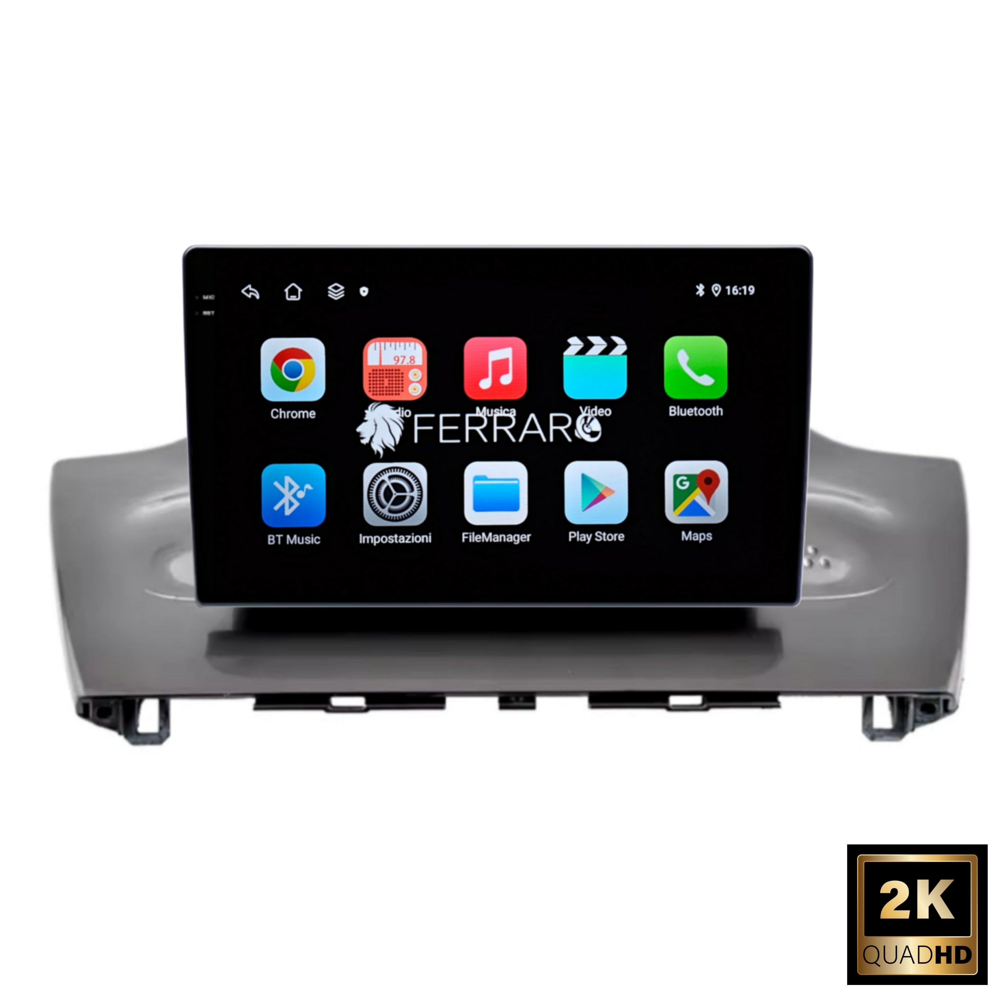 Autoradio per Toyota IQ | Scion IQ 9" 2K | 2008-2016 | Android | Bluetooth | CarPlay | Android Auto | 12/256GB Ram