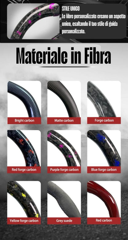 Volante Sportivo per Smart 453, Carbonio, Customizzato in Pelle (su Ordinazione)