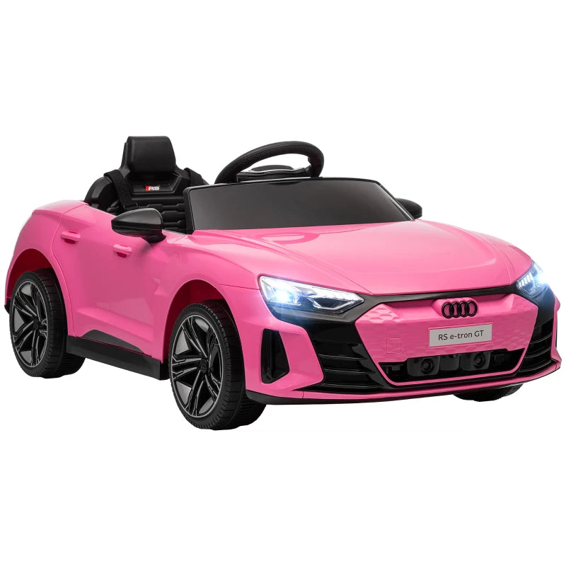 HOMCOM Auto Elettrica per Bambini 3-5 Anni con Telecomando, Sospensioni e Clacson, 103x58x41 cm, Rosa