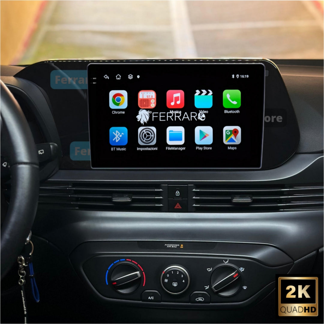 Autoradio per Hyundai i20 10.1" 2K | Dal 2020> | Android | Bluetooth | CarPlay | Android Auto | 4/64GB Ram