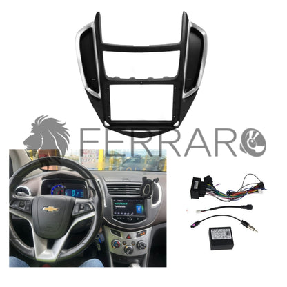 Kit Montaggio Autoradio 9"Pollici Chrevolet Trax (2013-2016) Mascherina, Cablaggio Autoradio Android