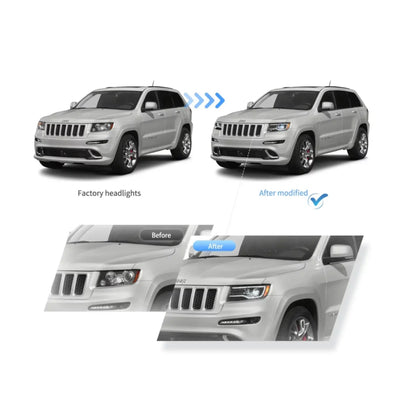 Fanali Anteriore Completo per Jeep Grand Cherokee WK2 (2010-2013) a LED