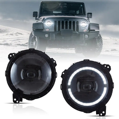 Fanali Anteriore Completo per Jeep Wrangler JL 4ª Serie (2017-2025) a LED