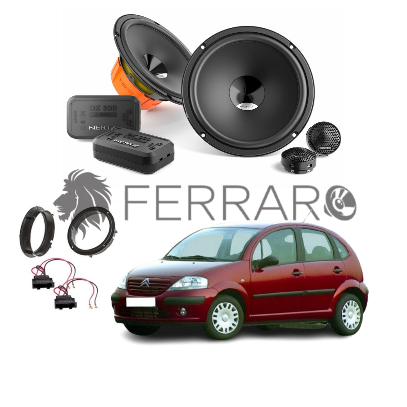 Hertz Kit 4 Casse | DSK 165.3 | Anteriori | Citroen C3 dal 2001>