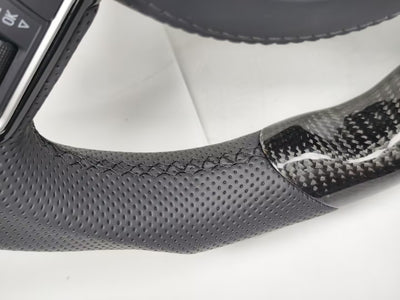 (PRENOTA) Volante per Audi, Carbonio, Linea Nera, S