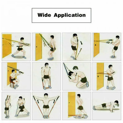 Kit 10 Pz Bande Elastiche, Fitness, Palestra, Resistenza Maniglie