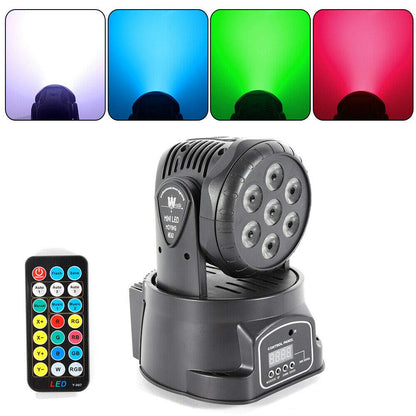 Event Moving Head - Rotating, 7 disco lights, RGB LEDs, Disco Light Effect, Events