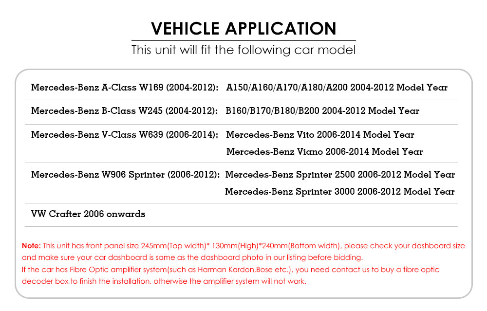 Autoradio per Mercedes Classe A/B [2004-2012] - 2GB/32GB Sistema auto Intelligente, 2Din 7"Pollici, GPS, Navigatore, Wifi