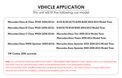 Autoradio per Mercedes Classe A/B [2004-2012] - 2GB/32GB Sistema auto Intelligente, 2Din 7"Pollici, GPS, Navigatore, Wifi