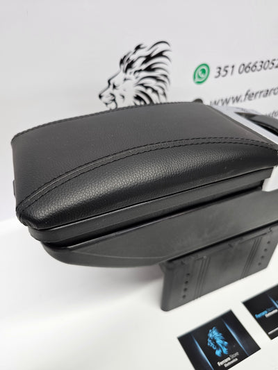 Bracciolo Universale, Per Auto, Poggiabraccio, Alta Qualità, in Pelle, Portaoggetti, Posa Cenere