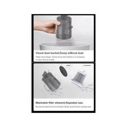 Mini Aspirapolvere Portatile - Potente, Piccolo, Auto & Case, Ricaricabile, Umido e Secco, Accessori