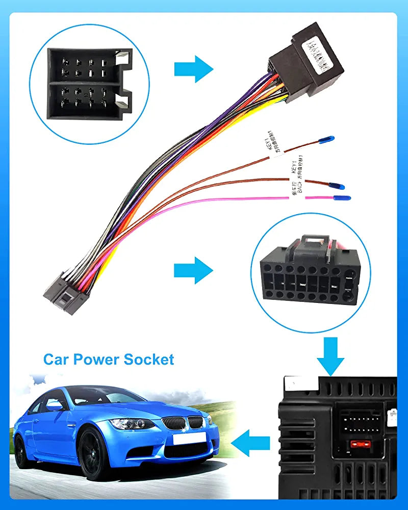 Cavo ISO Adattatore Per Autoradio Pioneer – 16 Pin, 22x10,7 Mm – G.M. Production 515 Eco