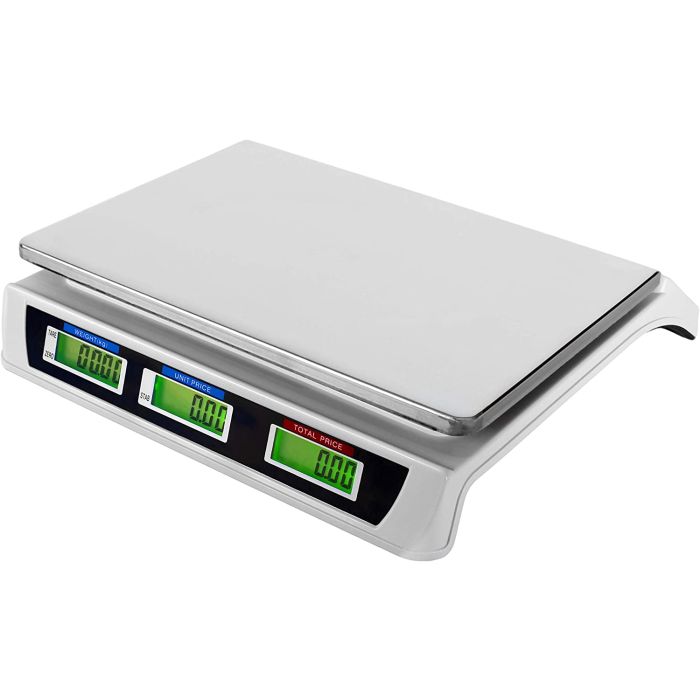 Professional Digital Scale - ACS-809 40KG Commercial Scale, with Rechargeable Battery and Power Supply