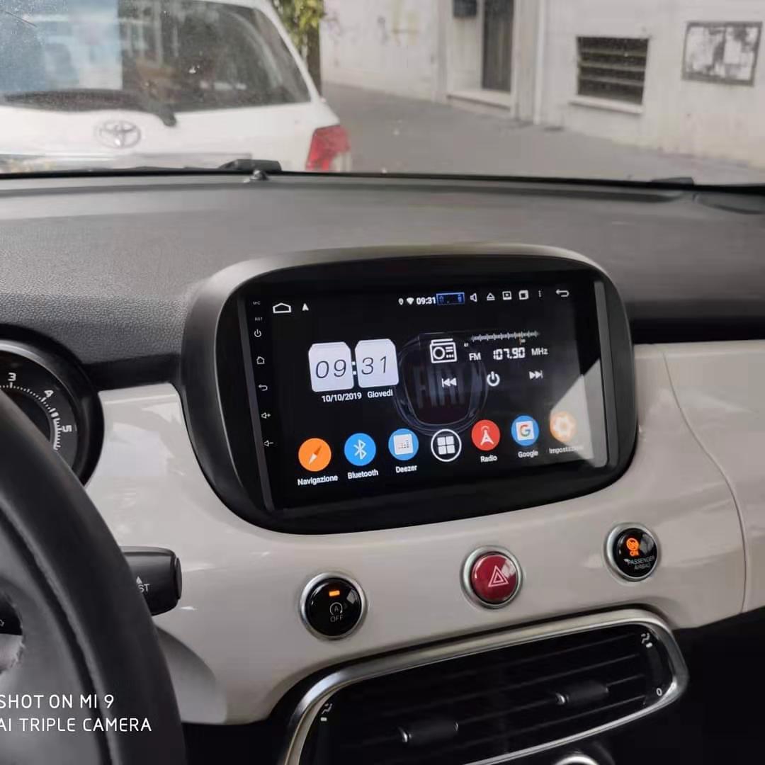 Autoradio per FIAT 500x [2014 - 2020] - Sistema auto Intelligente, 2Din 9"Pollici, GPS, Navigatore, Wifi