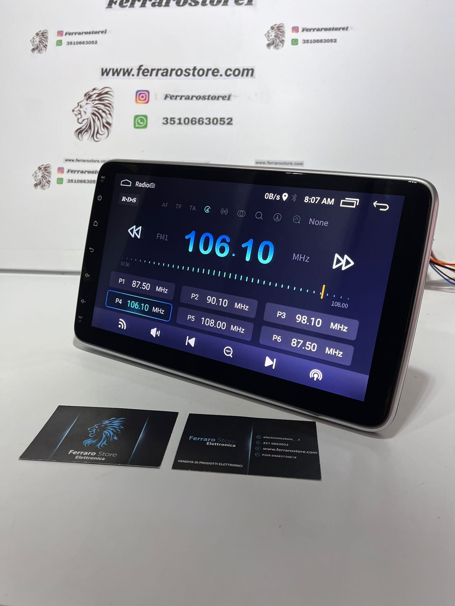 Autoradio universel 10 pouces HD avec Bluetooth, USB et