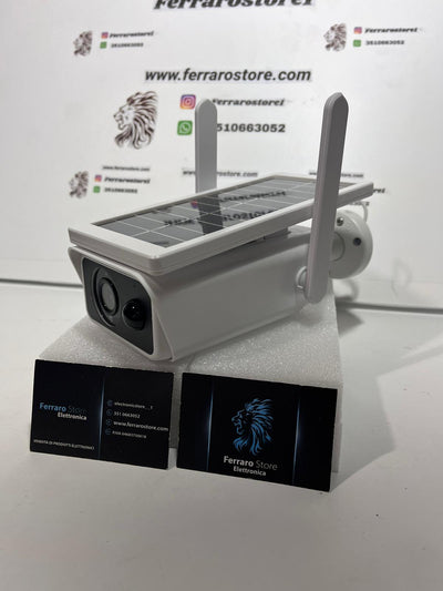 Telecamera Solare Wifi, 2MPX, Infrarossi, Sensore di Movimento, SD, IP67, App