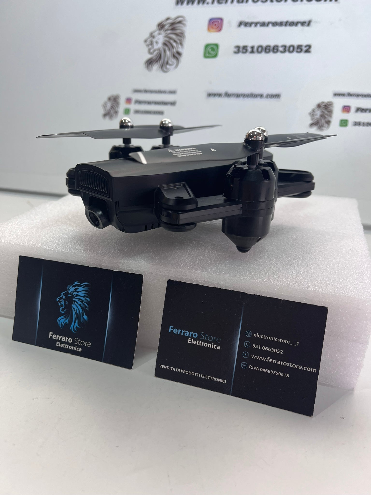 Mini Drone [PIEGHEVOLE] - Quadricottero, GPS, Camera HD, Telecomando,Telefono, App