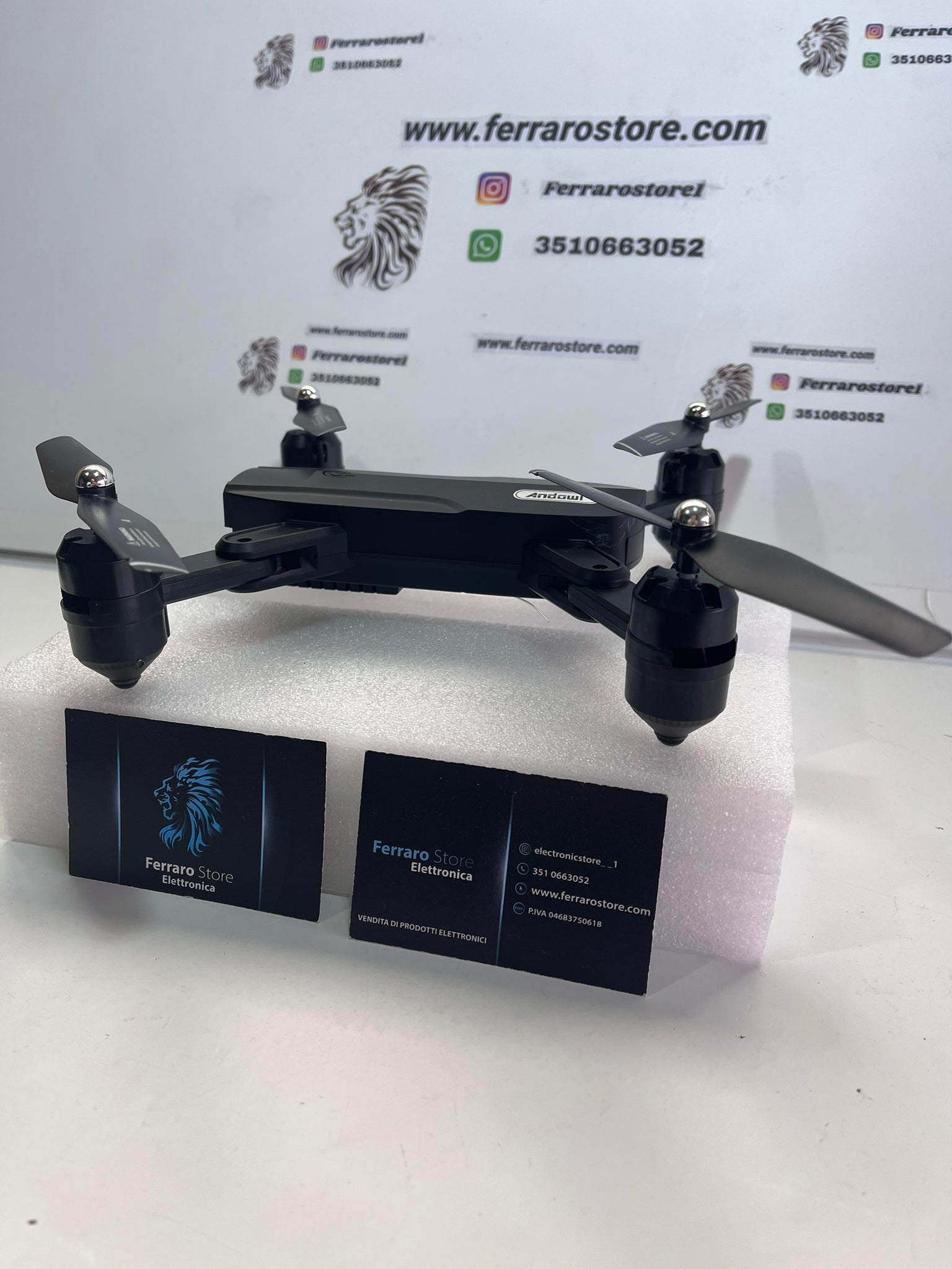 Mini Drone [PIEGHEVOLE] - Quadricottero, GPS, Camera HD, Telecomando,Telefono, App