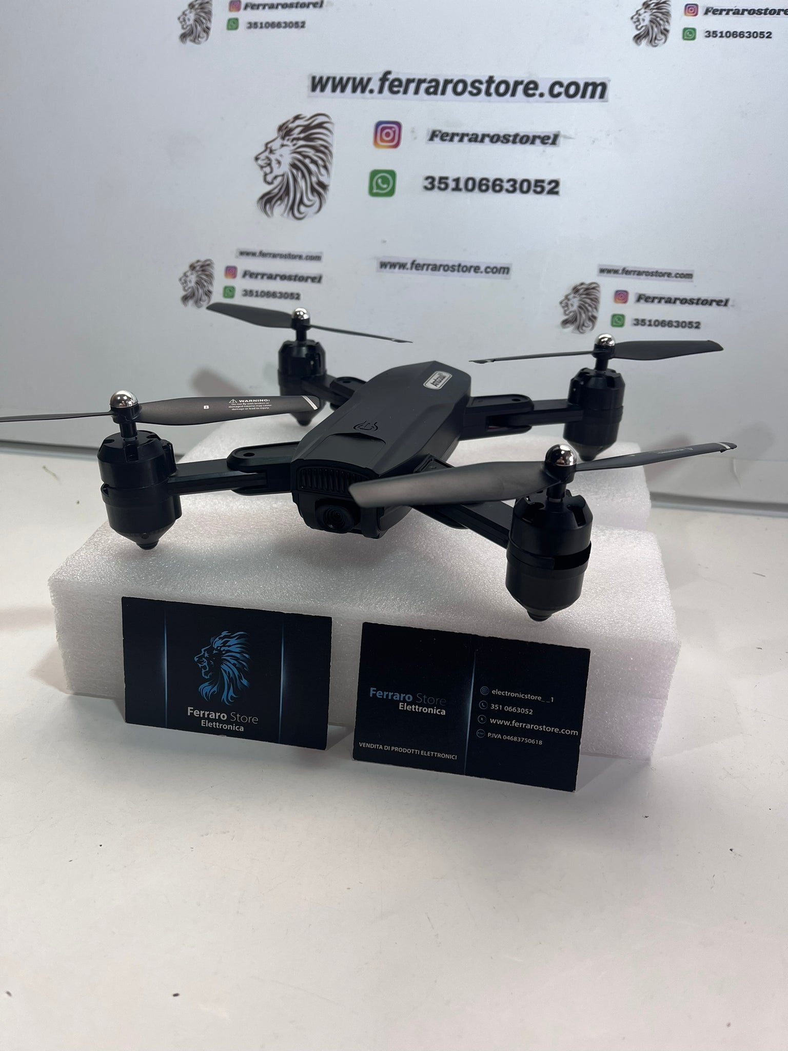Mini Drone [PIEGHEVOLE] - Quadricottero, GPS, Camera HD, Telecomando,Telefono, App