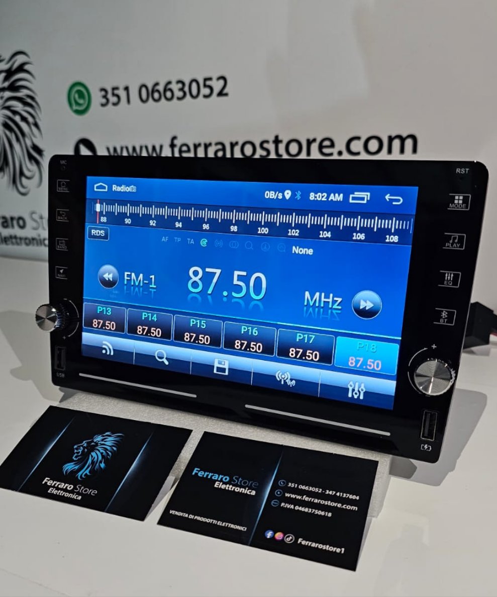 Autoradio Universale [FISSO] - 2Din 9"Pollici, Android, Bluetooth, Radio RDS, PlayStore, Youtube, Navigatore, GPS, Wifi