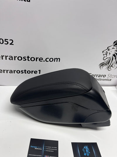 Bracciolo Universale, Per Auto, Poggiabraccio, Alta Qualità, in Pelle, Portaoggetti