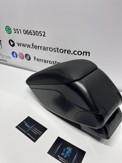 Bracciolo Universale, Per Auto, Poggiabraccio, Alta Qualità, in Pelle, Portaoggetti