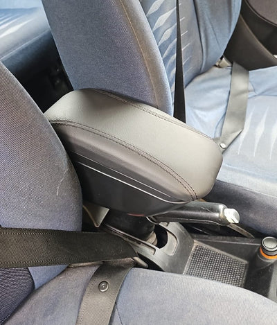 Bracciolo Universale, Per Auto, Poggiabraccio, Alta Qualità, in Pelle, Portaoggetti
