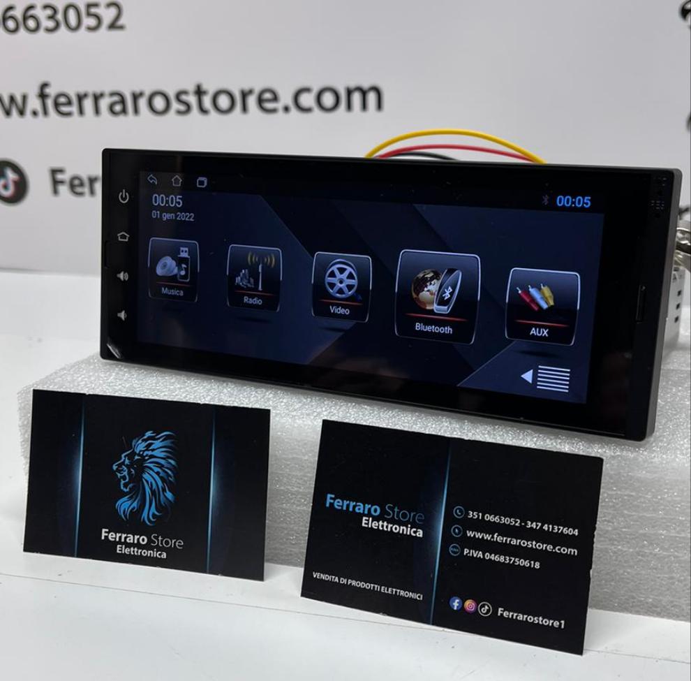 Autoradio Universale [FISSO] - 1Din 6.9Pollici, Android, GPS, WiFi, B –  Ferraro Store