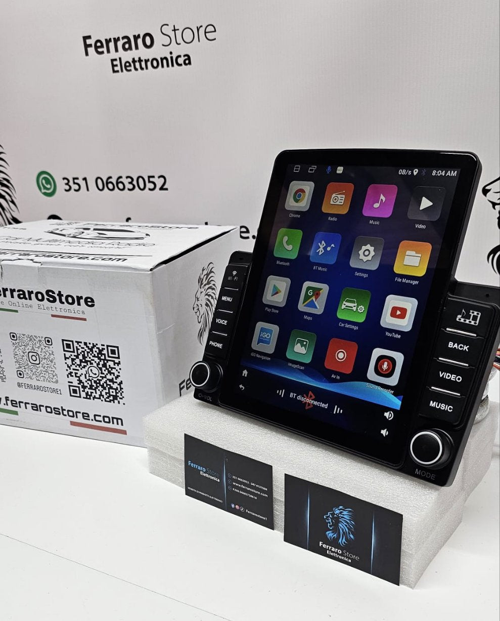 Autoradio Android - 2Din 9 , 7 Écran tactile vertical Bluetooth WIFI –  Ferraro Store