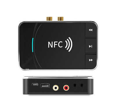 Trasmettitore Ricevitore, Audio, Bluetooth 5.0, NFC 5.0, RCA, AUX, Velocità 100 MBPS, USB
