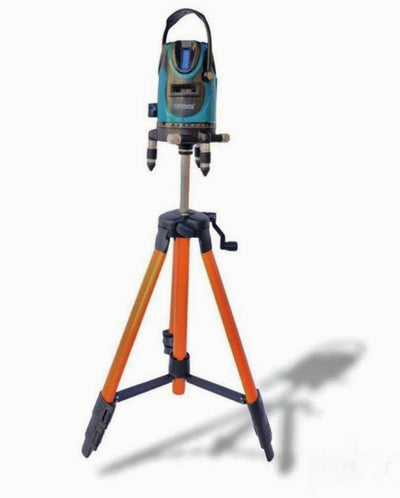 Livella Laser 5 Linee, Batteria, Rotazione 360°, 3 Piedi, Accessori