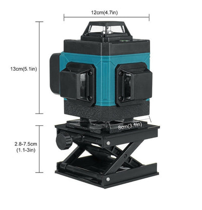 Laser Level 16 LINES - Self-levelling 4D 360º 16 Lines With Remote Control