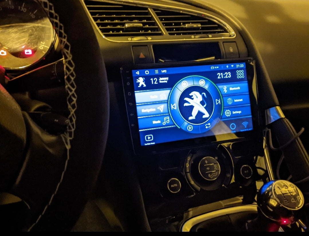 Sostituzione Autoradio Android Peugeot 208 