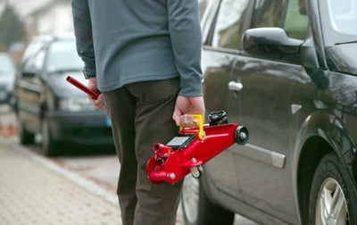 Crick Idraulico, Carrello Sollevatore, Auto, 2 Tonnellate, Martinetto Meccanico