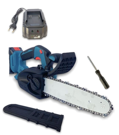 12" Inch Chainsaw - 68V Dual Battery, Electric Saw, Oil Tank, with Rigid Case