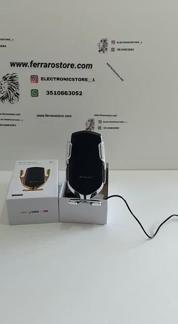 Supporto Smartphone Automatico, Auto Ricarica Wireless, Apertura Automatica