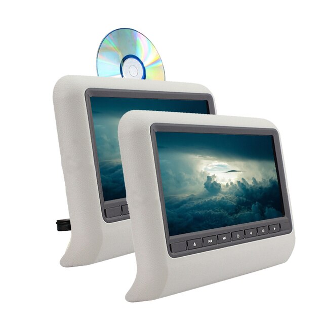 Coppia Monitor Poggiatesta Universale - Display 9"Pollici, Auto, DVD/CD, USB, AV, Universal Game
