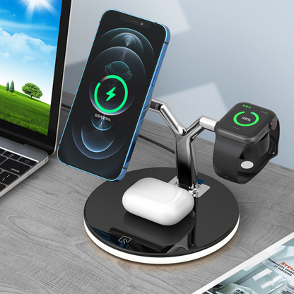 3 in 1 Wireless Charging Station - Charger for smartphones, headphones and Appletwatch, Wireless, Charging Station