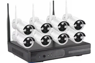 Video Surveillance Kit x8 Cameras [Wireless] - Surveillance, Wireless, Complete Set, Cameras, AHD, Infrared, Full HD