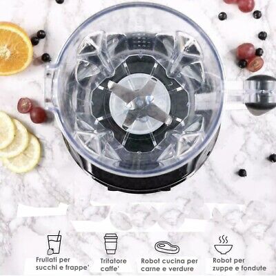 Frullatore Mixer - Elettrico da Cucina 1100w, Frullato Ghiaccio, Spremiagrumi, Cibo